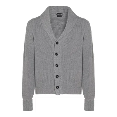 Tom Ford Shawl Collar Sweater Front Pockets