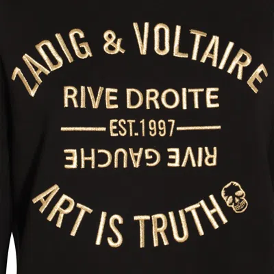 Zadig & Voltaire Sweaters Blacks And Greys In Black