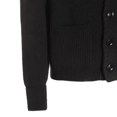Tom Ford Shawl Collar Sweater Front Pockets In Black
