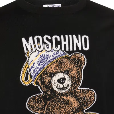 Moschino Sweaters Blacks And Greys In Black