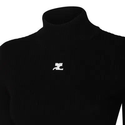 Courrèges Sweaters Blacks And Greys In Black