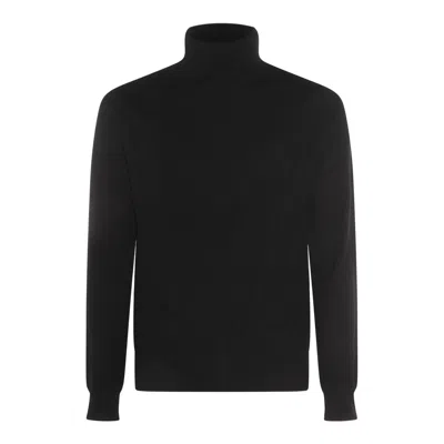 Malo Turtleneck Sweater In Black
