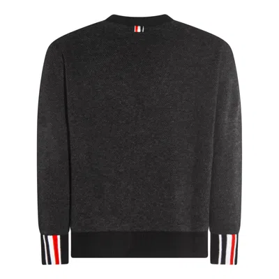 Thom Browne Knitwear With Front Pockets And Ribbed Finish In Multi