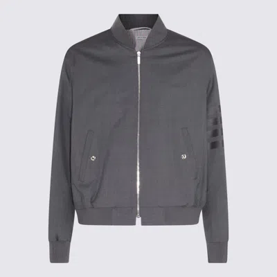 Thom Browne Sweaters Blacks And Greys In Gray