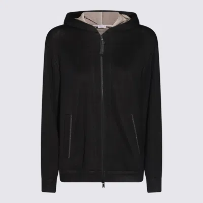 Brunello Cucinelli Sweaters Blacks And Greys In Black