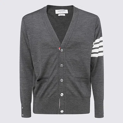 Thom Browne Sweaters Blacks And Greys In Gray
