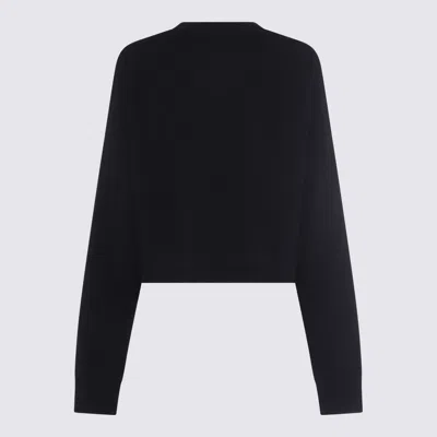 Blumarine Sweaters Blacks And Greys In Black