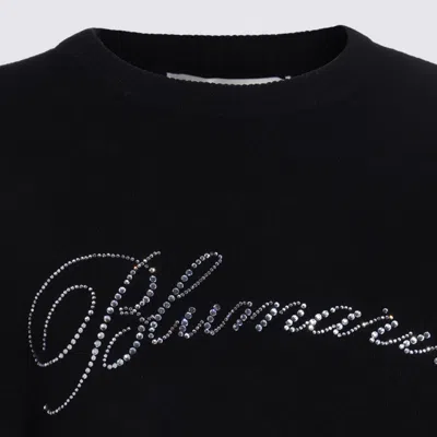 Blumarine Sweaters Blacks And Greys In Black