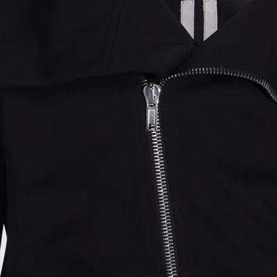 Rick Owens Mens Black Bauhaus Long-sleeve Cotton-jersey Zipped Sweatshirt In Black