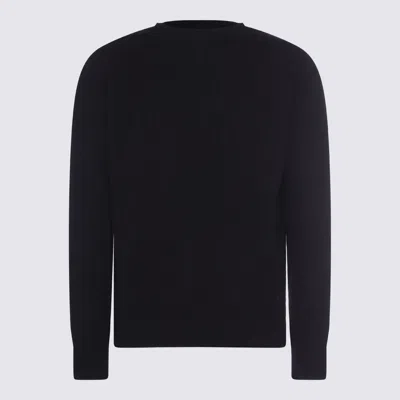 Rick Owens Ribbed Crewneck Sweater Long Sleeves In Black