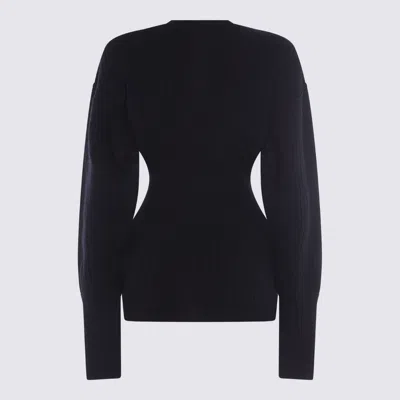 Rick Owens Fitted Silhouette Ribbed Crewneck Knitwear In Black