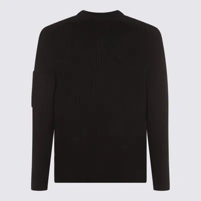 C.p. Company C.p.company Cotton Blend Crew-neck Sweater In Black