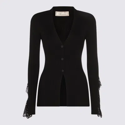 Blumarine Sweaters Blacks And Greys In Black