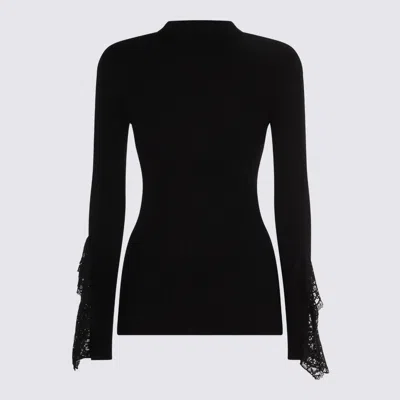 Blumarine Sweaters Blacks And Greys In Black