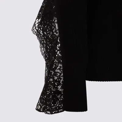 Blumarine Sweaters Blacks And Greys In Black