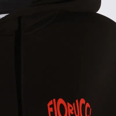 Fiorucci Mouth Print Relaxed Fit Hoodie In Black