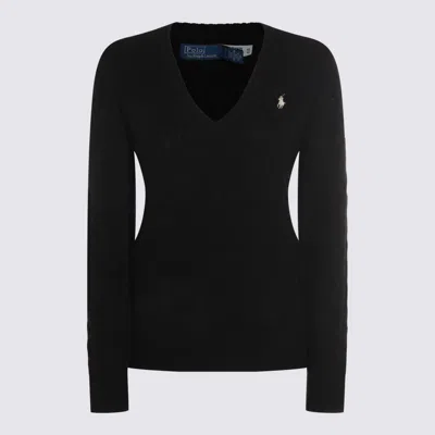 Polo Ralph Lauren Kimberly Cable Cotton V Neck Sweater In Multi