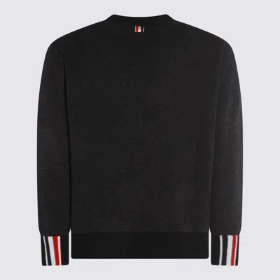 Thom Browne Knitwear With Front Pockets And Ribbed Finish