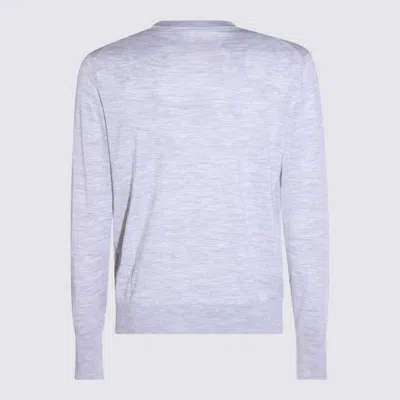 Eleventy Ribbed Crewneck Sweater Soft Texture In Gray
