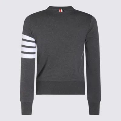 Thom Browne Dark Grey Cotton Knitwear In Gray