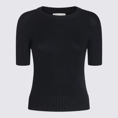 Khaite Sweaters Blue And Green In Black