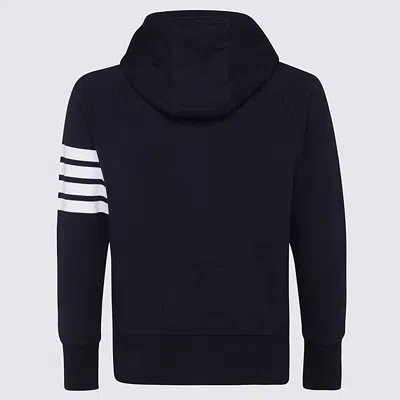 Thom Browne Four-stripe Hoodie Sweatshirt In Black