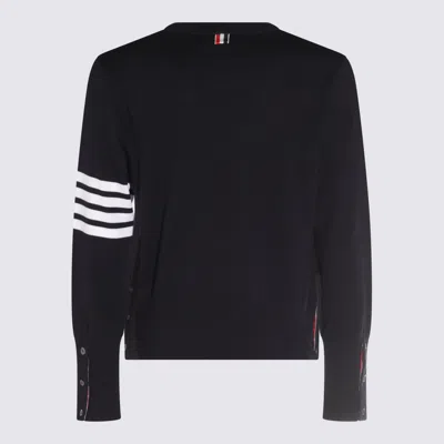 Thom Browne Sweaters Blue And Green In Black
