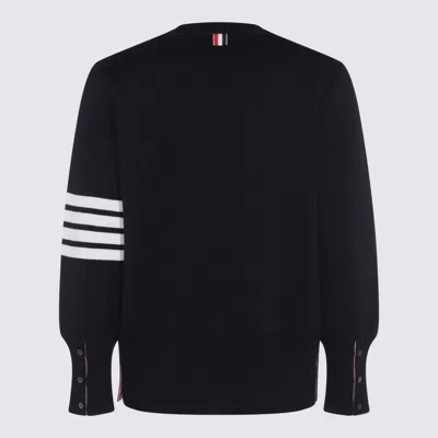 Thom Browne Sweaters Blue And Green In Black