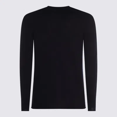 Giorgio Armani Sweaters Blue And Green In Black