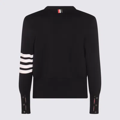 Thom Browne Sweaters Blue And Green In Black