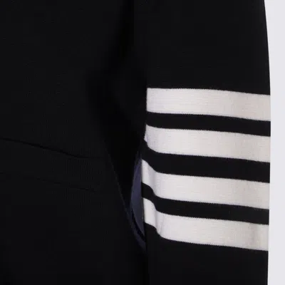 Thom Browne Sweaters Blue And Green In Black