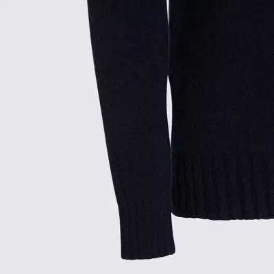 Piacenza Cashmere Crew-neck Cashmere-silk Blend Sweater In Blue