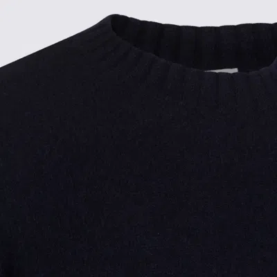 Piacenza Cashmere Crew-neck Cashmere-silk Blend Sweater In Blue