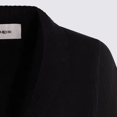 Lardini Textured Cashmere Blazer In Black