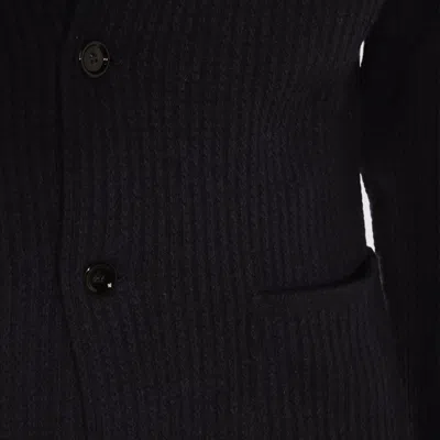 Lardini Textured Cashmere Blazer In Black