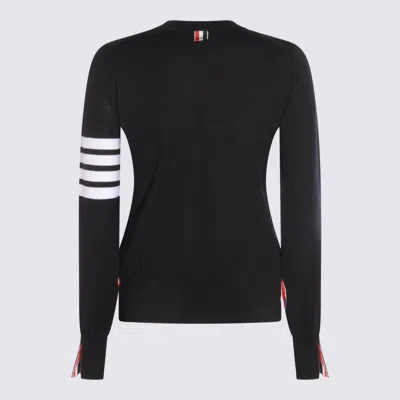 Thom Browne Sweaters Blue And Green In Black