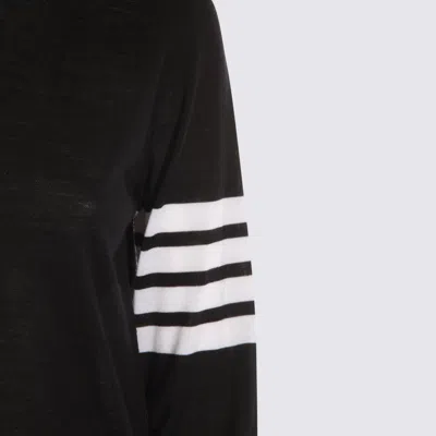 Thom Browne Sweaters Blue And Green In Black