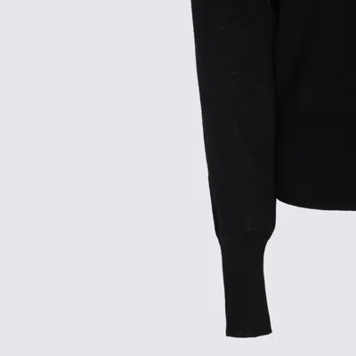Thom Browne Sweaters Blue And Green In Black
