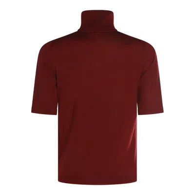 Allude Sweaters Brown In Red