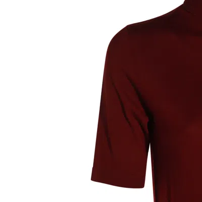 Allude Sweaters Brown In Red