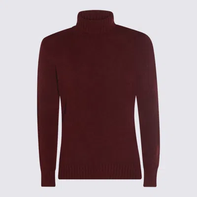 Piacenza Cashmere Turtleneck Ribbed-cuffs Sweater In Red