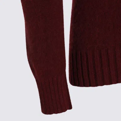 Piacenza Cashmere Turtleneck Ribbed-cuffs Sweater In Red