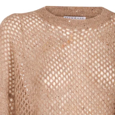 Brunello Cucinelli Sweaters Brown Caldo In Neutral