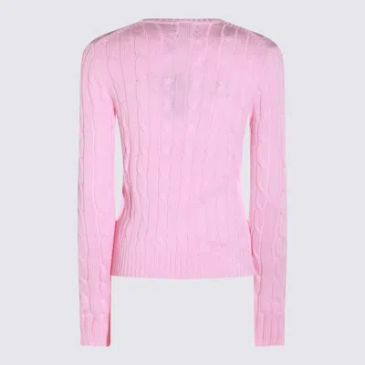 Polo Ralph Lauren Cable-knit Cotton Crewneck Sweater In Pink