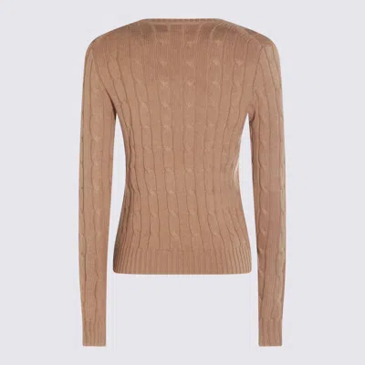 Polo Ralph Lauren Sweaters Collection Camel Melange In Brown