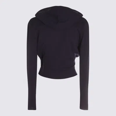 Add Knit Hooded Top Clothing In Blue