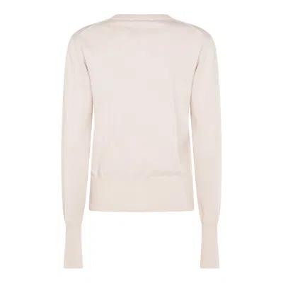 Vivienne Westwood Button-down Cardigan With Round Neckline And Embroidered Emblem In White