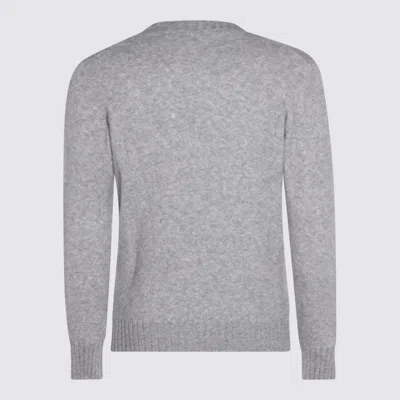 Piacenza Cashmere Grey Cashmere And Silk Blend Sweater In Gray