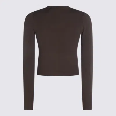Diesel Brown Viscose Knitwear