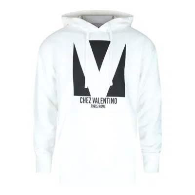 Valentino Sweatshirt Man In White